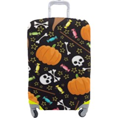 Halloween Pattern 3 Luggage Cover (large) by designsbymallika