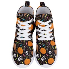 Halloween Pattern 3 Women s Lightweight High Top Sneakers by designsbymallika