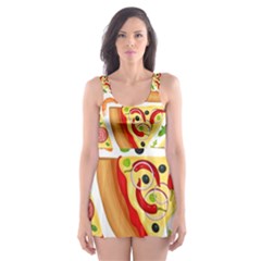 Pizza Love Skater Dress Swimsuit