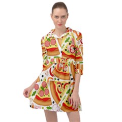 Pizza Love Mini Skater Shirt Dress by designsbymallika