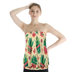 Cactus Love 5 Strapless Top by designsbymallika