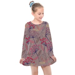 Cherry Love Kids  Long Sleeve Dress by designsbymallika