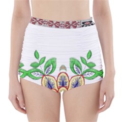 Im Fourth Dimension Colour 6 High-waisted Bikini Bottoms