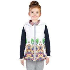 Im Fourth Dimension Colour 6 Kids  Hooded Puffer Vest by imanmulyana