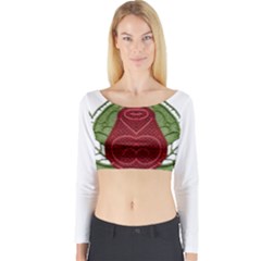 Im Fourth Dimension Colour 7 Long Sleeve Crop Top by imanmulyana