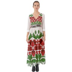 IM Fourth Dimension Colour 9 Button Up Boho Maxi Dress