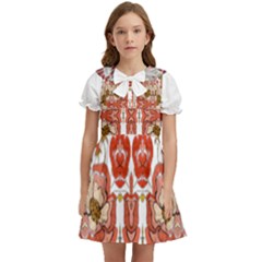 IM Fourth Dimension Colour 13 Kids  Bow Tie Puff Sleeve Dress