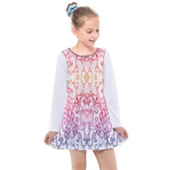 Im Fourth Dimension Colour 15 Kids  Long Sleeve Dress by imanmulyana