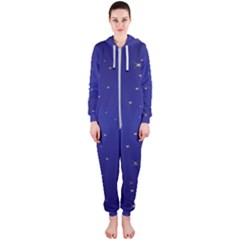 Gold-blue Hooded Jumpsuit (Ladies)