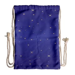 Gold-blue Drawstring Bag (Large)