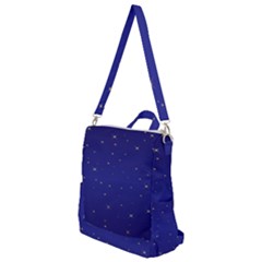 Gold-blue Crossbody Backpack by nate14shop