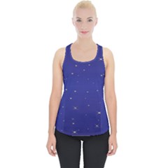 Gold-blue Piece Up Tank Top