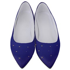 Gold-blue Women s Low Heels