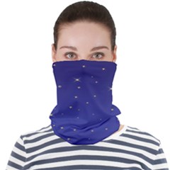 Gold-blue Face Seamless Bandana (Adult)