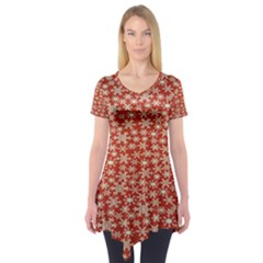 Holiday Short Sleeve Tunic  by nate14shop