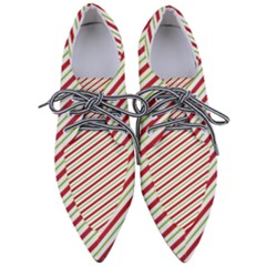Stripes Pointed Oxford Shoes