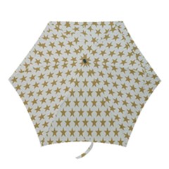 Gold Stars Mini Folding Umbrellas