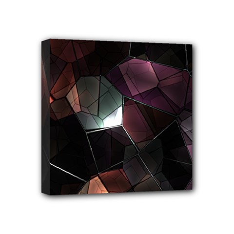 Crystals Background Designluxury Mini Canvas 4  X 4  (stretched) by Jancukart