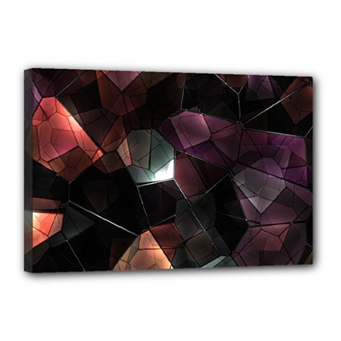 Crystals background designluxury Canvas 18  x 12  (Stretched)