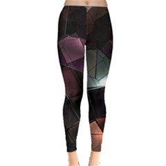 Crystals background designluxury Leggings 