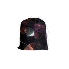 Crystals background designluxury Drawstring Pouch (Small)