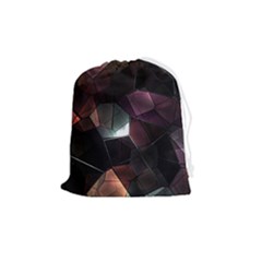 Crystals background designluxury Drawstring Pouch (Medium)