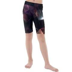 Crystals background designluxury Kids  Mid Length Swim Shorts