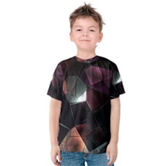 Crystals background designluxury Kids  Cotton Tee