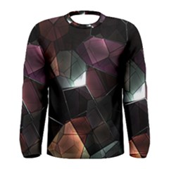 Crystals background designluxury Men s Long Sleeve Tee