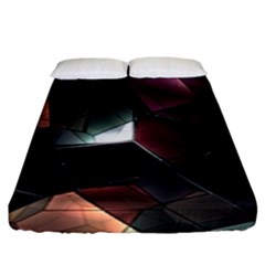 Crystals background designluxury Fitted Sheet (King Size)