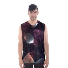 Crystals background designluxury Men s Basketball Tank Top