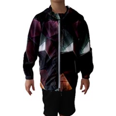 Crystals background designluxury Kids  Hooded Windbreaker