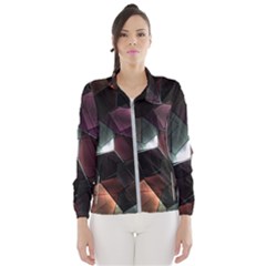 Crystals background designluxury Women s Windbreaker