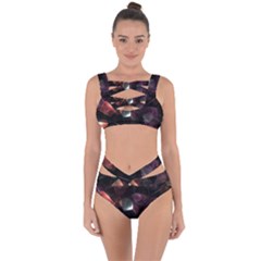 Crystals background designluxury Bandaged Up Bikini Set 