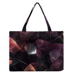 Crystals background designluxury Zipper Medium Tote Bag