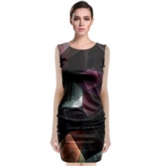 Crystals background designluxury Sleeveless Velvet Midi Dress