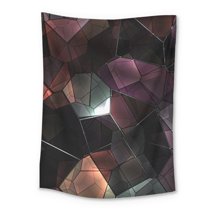 Crystals background designluxury Medium Tapestry