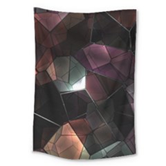 Crystals background designluxury Large Tapestry