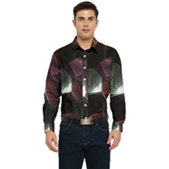 Crystals background designluxury Men s Long Sleeve  Shirt