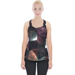 Crystals background designluxury Piece Up Tank Top