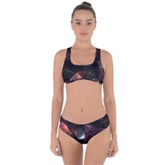 Crystals background designluxury Criss Cross Bikini Set