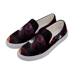 Crystals background designluxury Women s Canvas Slip Ons