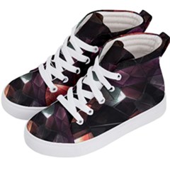 Crystals background designluxury Kids  Hi-Top Skate Sneakers