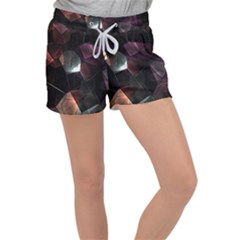 Crystals background designluxury Velour Lounge Shorts