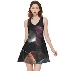 Crystals background designluxury Inside Out Reversible Sleeveless Dress