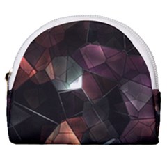 Crystals background designluxury Horseshoe Style Canvas Pouch