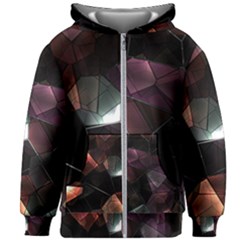 Crystals background designluxury Kids  Zipper Hoodie Without Drawstring