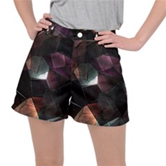 Crystals background designluxury Ripstop Shorts
