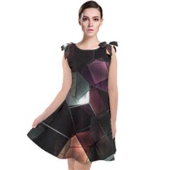 Crystals background designluxury Tie Up Tunic Dress