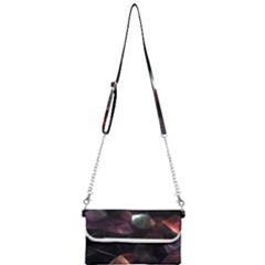 Crystals Background Designluxury Mini Crossbody Handbag